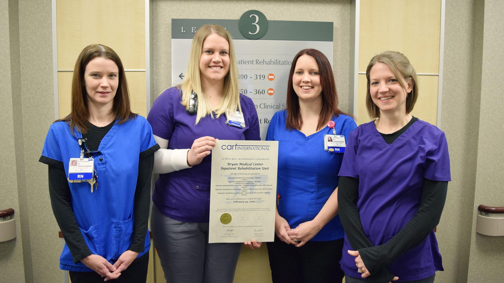 Bryan Inpatient Rehabilitation receives accreditation